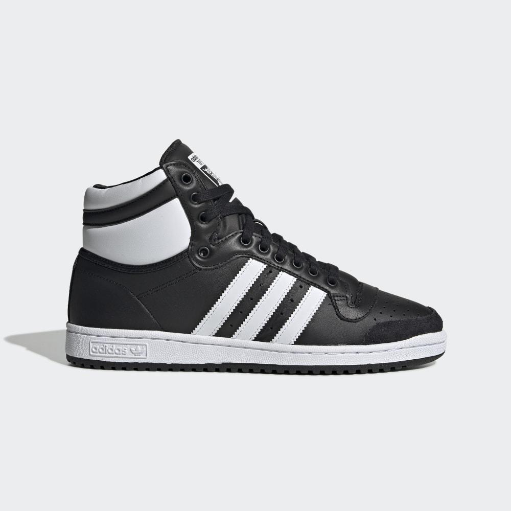 Adidas Men's Top Ten Hi Originals Shoes Black/White Ireland B34429